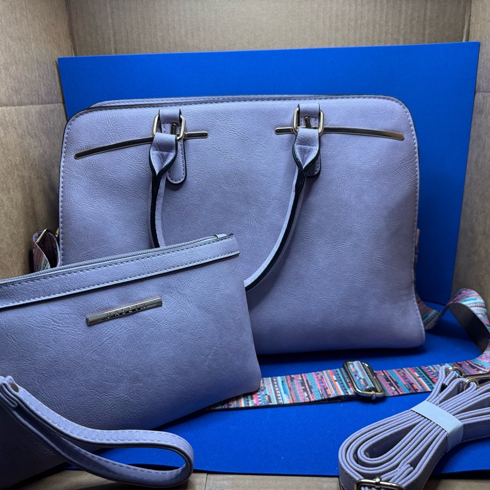 Dasein Elegant Purple Women's Bag Set
